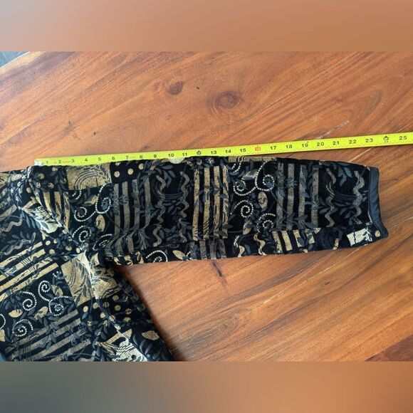 Coldwater Creek reversible light weight jacket black/browns-golds and black - Picture 13 of 13